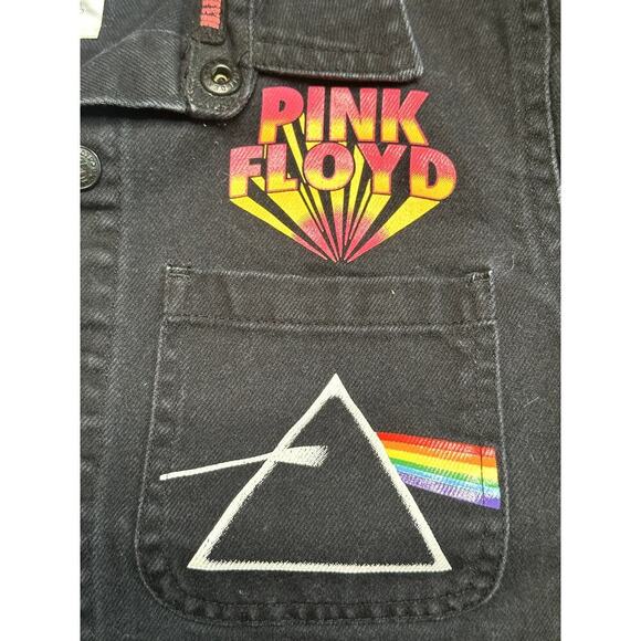 Pink Floyd Dark Side of The Moon Black Denim Jacket Shirt Toddler Size 2T - Picture 3 of 7